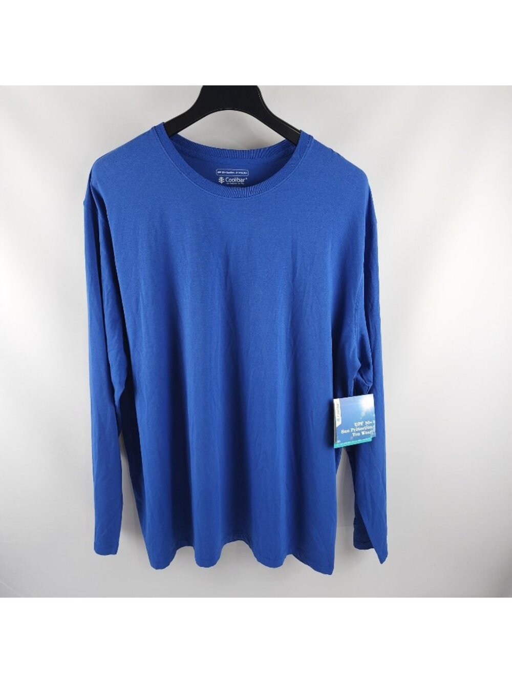 Coolibar Shirt Mens XXL Blue Morada Everyday UPF+ 50 L/S Pullover Shirt NWT